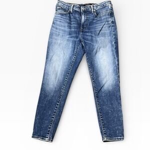 Lauren Ralph Lauren High Rise Ankle Skinny Jeans Size 10 Black Label Luxury Boho